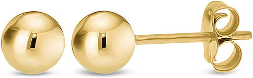 ELOURA 14K Gold Filled Ball Stud Earrings for Women