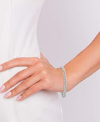 Italian 925 Sterling Silver Byzantine Bracelet for Women