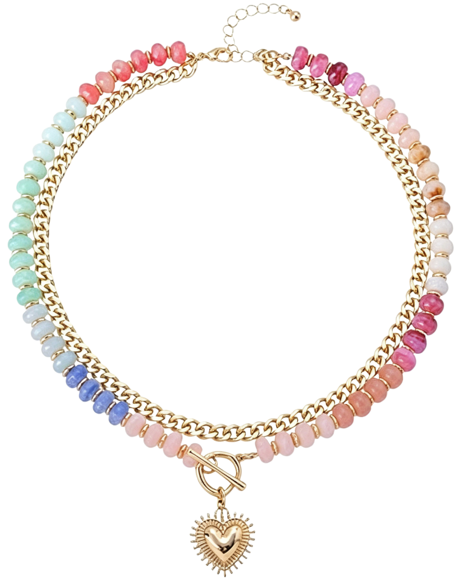 Custom Beaded Necklace, Personalized Text Pendant, Boho Rainbow Choker